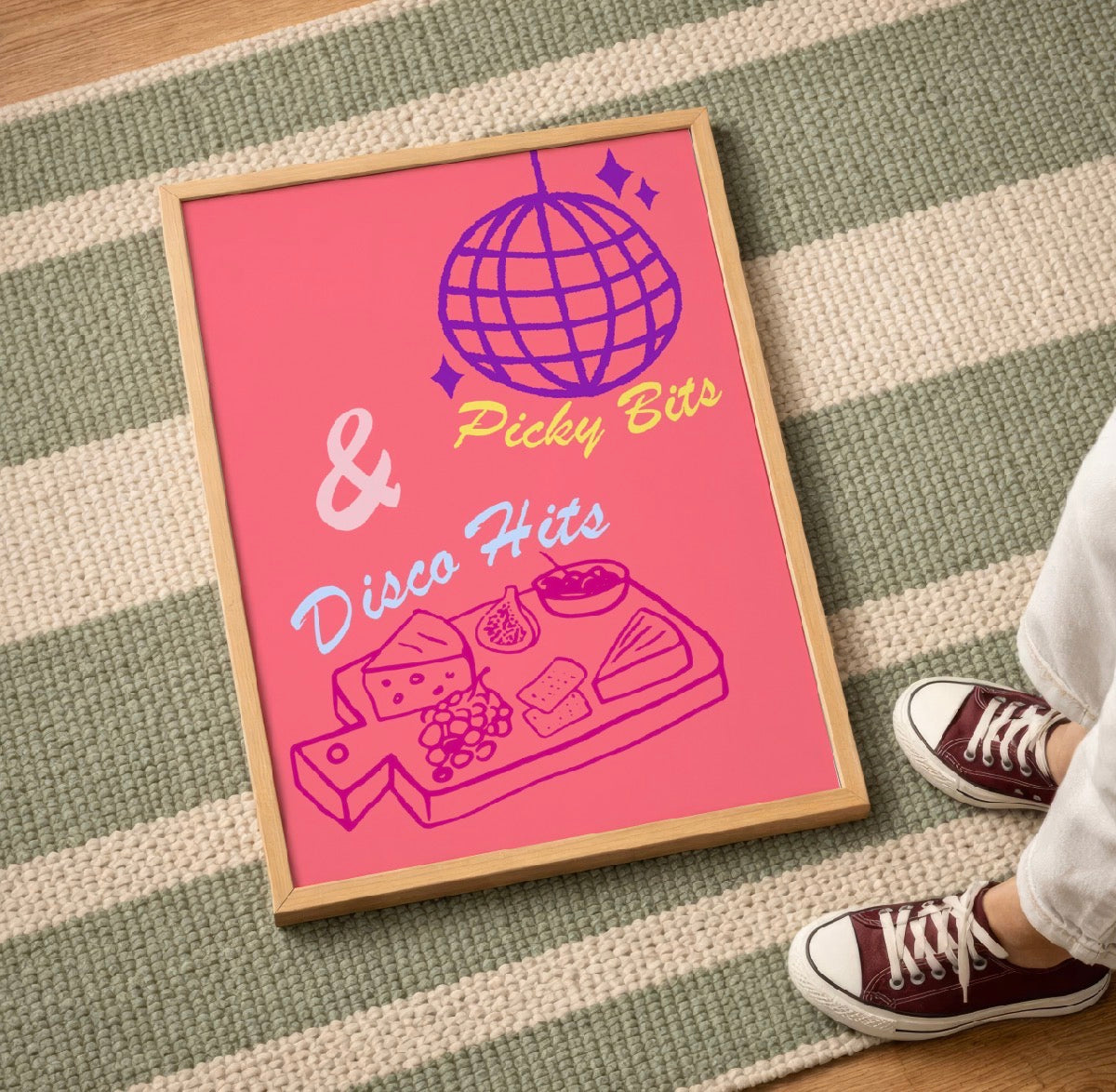 Picky Bits & Disco Hits Art Print