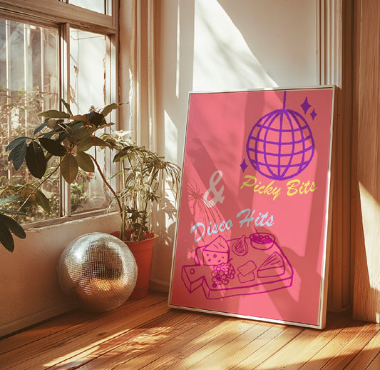 Picky Bits & Disco Hits Art Print