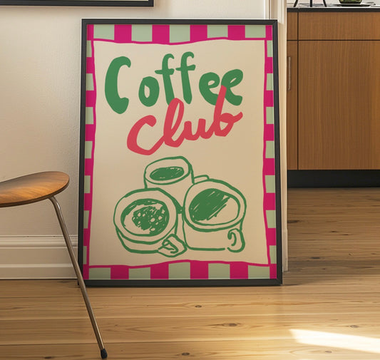 Coffee Club Art Print