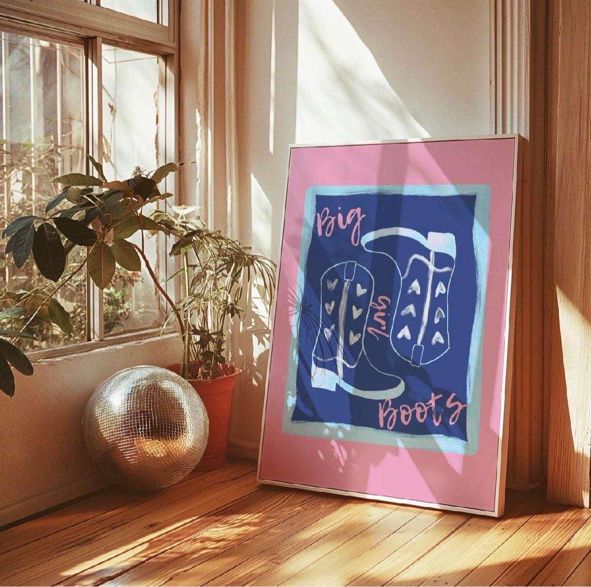 Big Girl Boots Art Print
