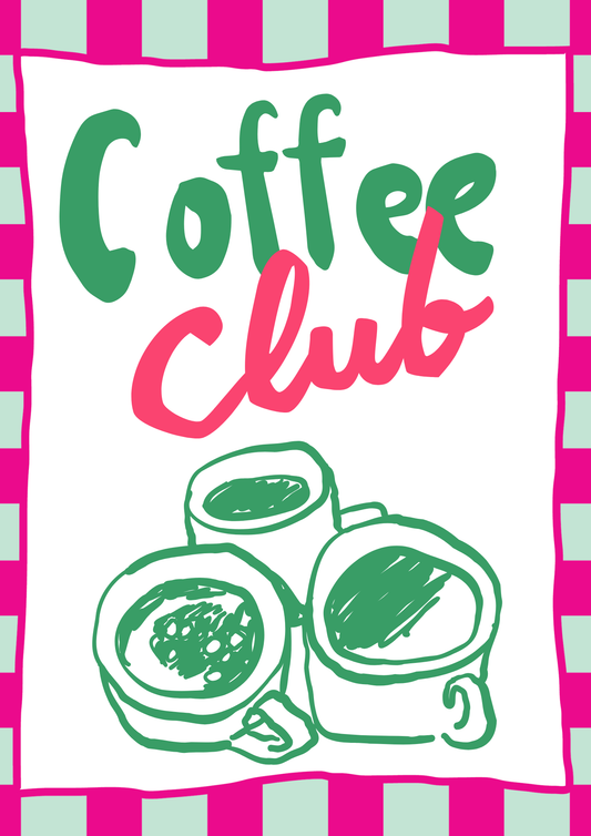 Coffee Club Art Print