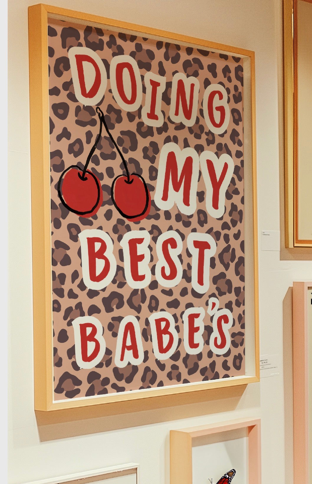 Doing my best, babes Art Print