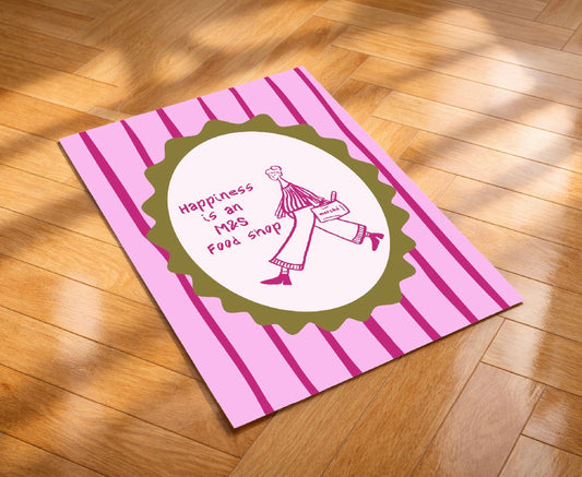 Happiness is an M&S food shop Art Print
