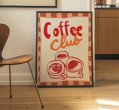 Coffee Club Art Print