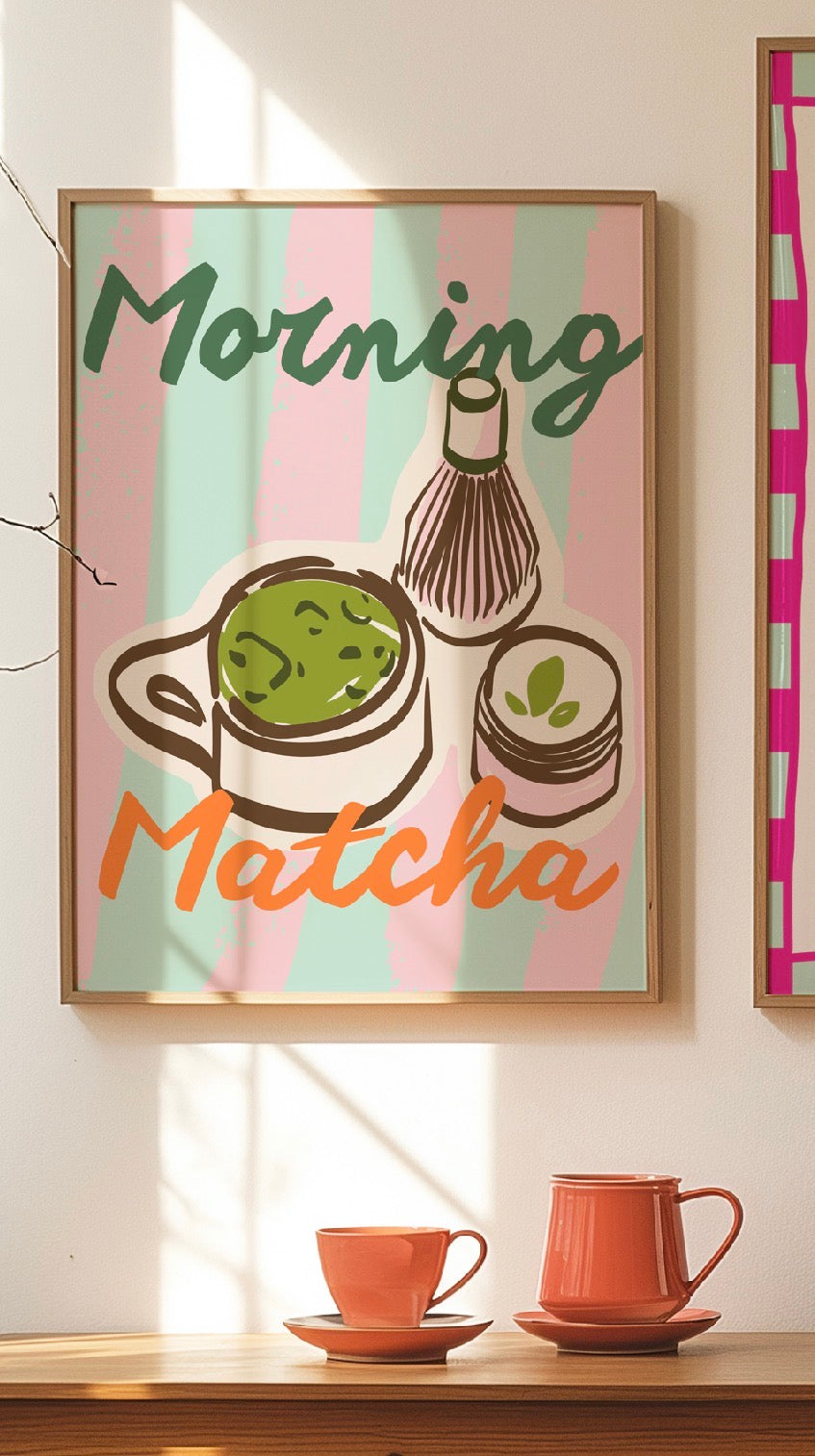 Morning Matcha Art Print