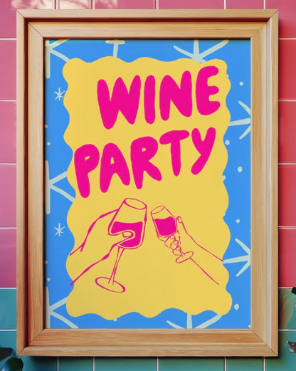 Wine Party Art Print