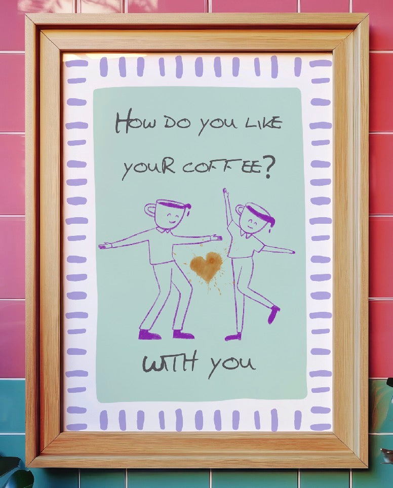 How do you like your coffee? Art Print