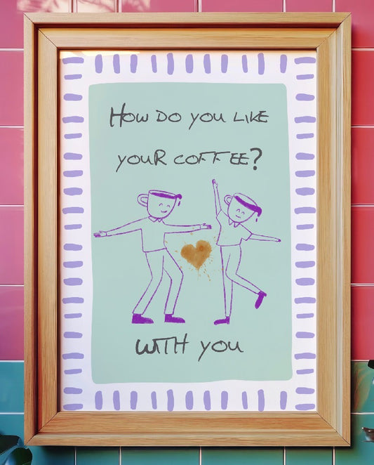 How do you like your coffee? Art Print