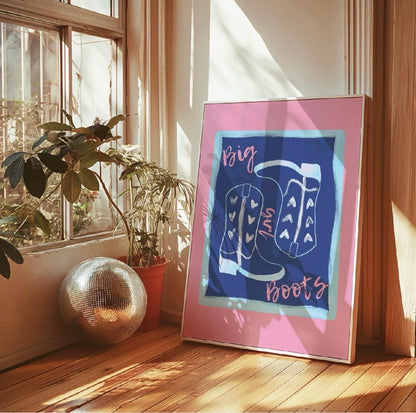 Big Girl Boots Art Print