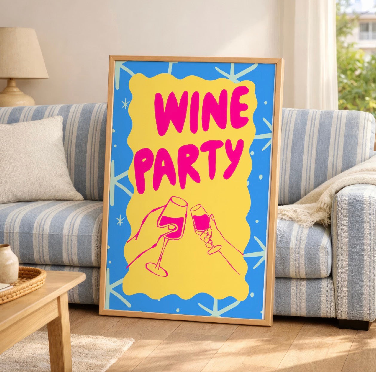 Wine Party Art Print