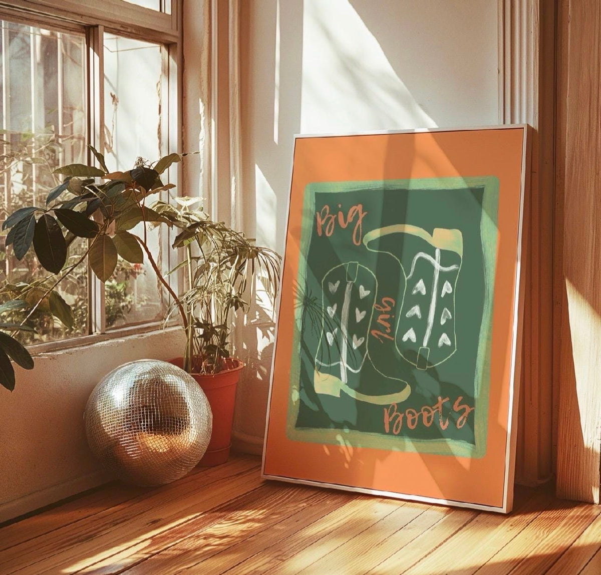 Big Girl Boots Art Print