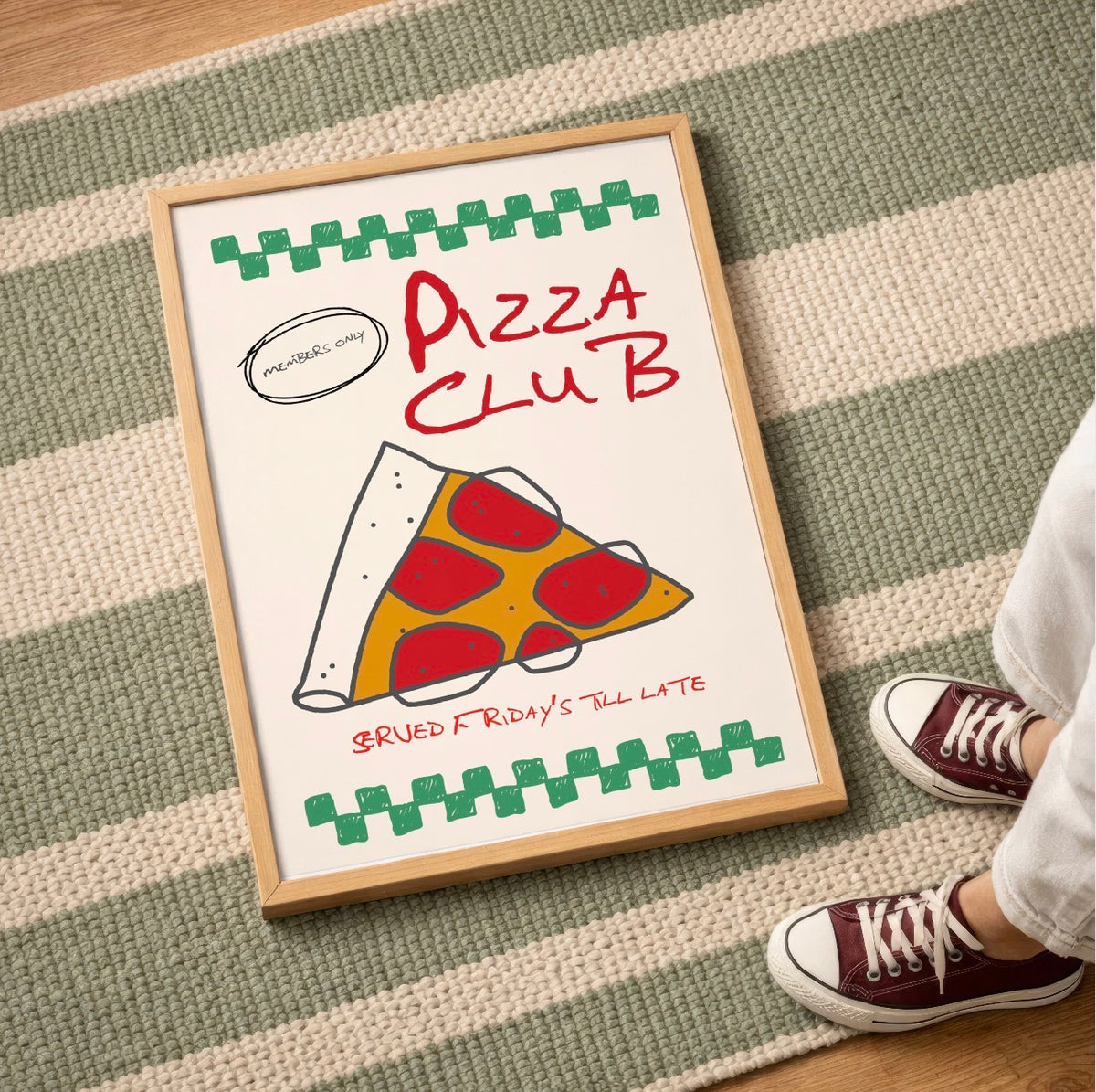 Pizza Club Art Print
