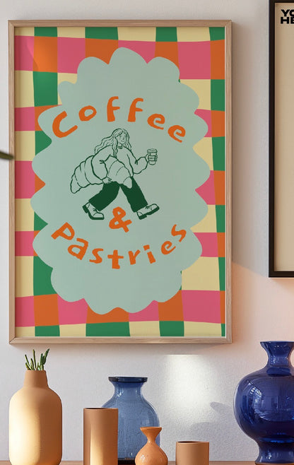 Coffee & Pastries Art Print